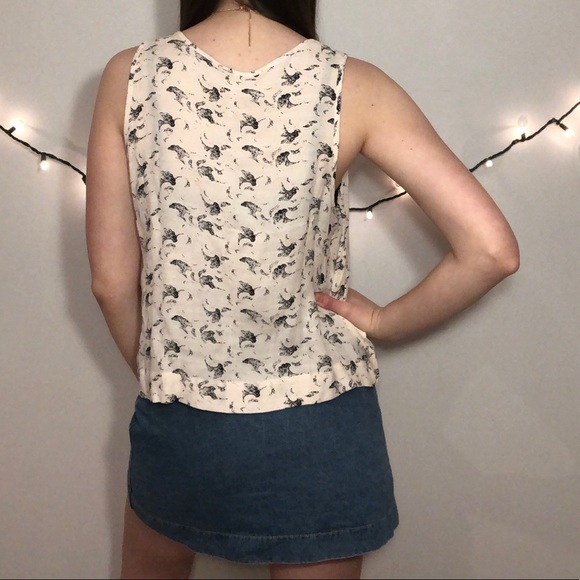 Free People Southern Style Flowy Tank Top Keyhole - Picture 2 of 4